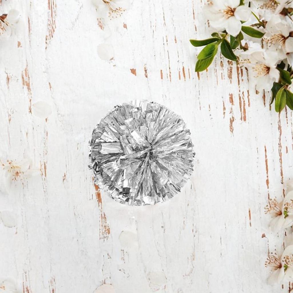 Pompoms Flower Ball with Finger Holes Professional Portable Chee Squad for Dance Sports