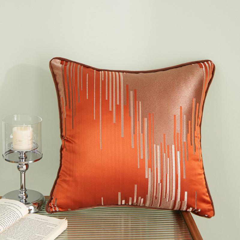 Jacquard High-precision Back Pillow Light Luxury Pillow Bed Bedside Pillow