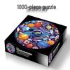 Рождественская и Хэллоуинская круглая jigsaw-головоломка на 1000 деталей для взрослых, игрушка-антистресс
