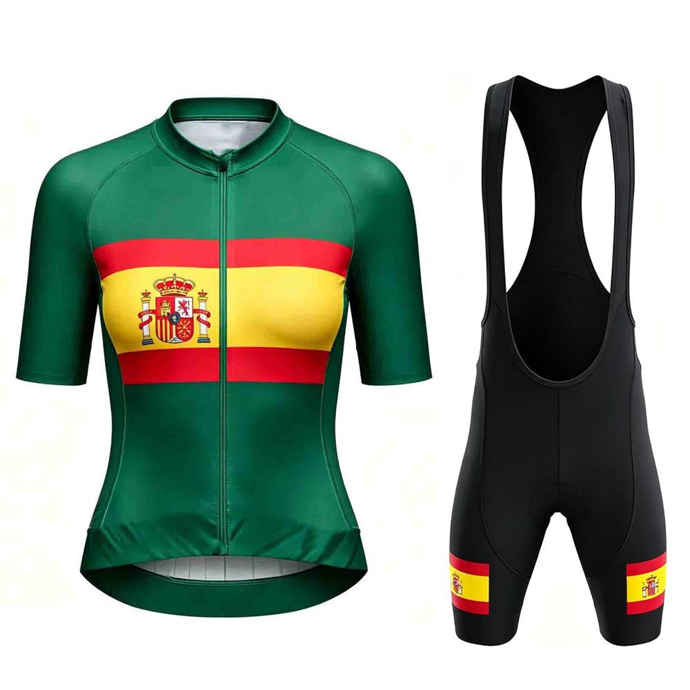 Spain Ropa De Ciclismo Short Sleeve MTB Cycling Shirts Shorts Men Maillot Ciclismo Summer Breathable Cycling Suit Set 2026