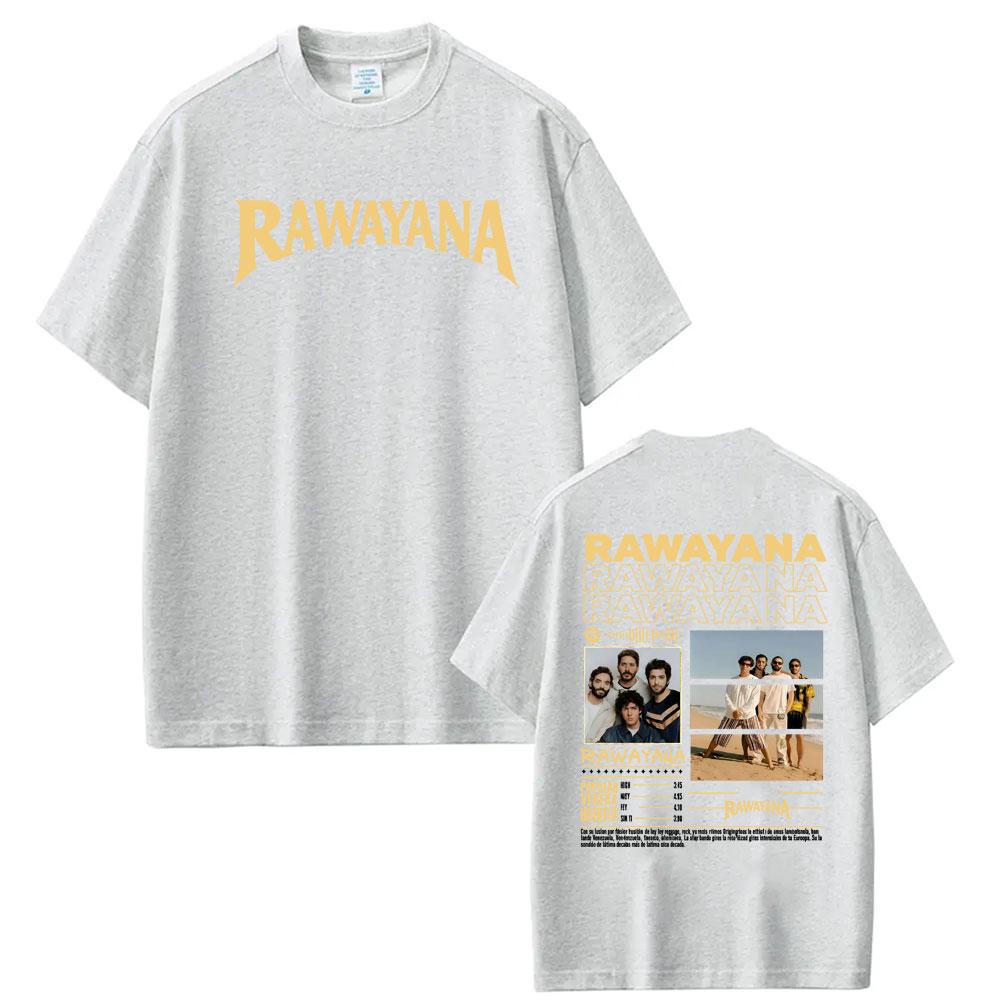 Band Rawayana Quin Trae Las Cornetas Graphic Tshirt Unisex Women Retro Hip Hop T Shirts Casual Summer Crewneck Cotton Tee Shirt