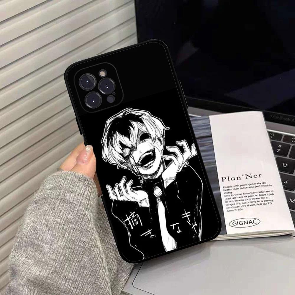 Чехол для телефона Tokyo Ghoul Канеки Кен для iPhone 16 15 14 13 12 11 Pro Max XS X XR 7 8 SE Силиконовый Мягкий Чехол