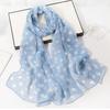 Silk Scarf Satin Hair For Women Fashion Print Head Scarfs Female Headband Neck Scarves For Ladies Spring