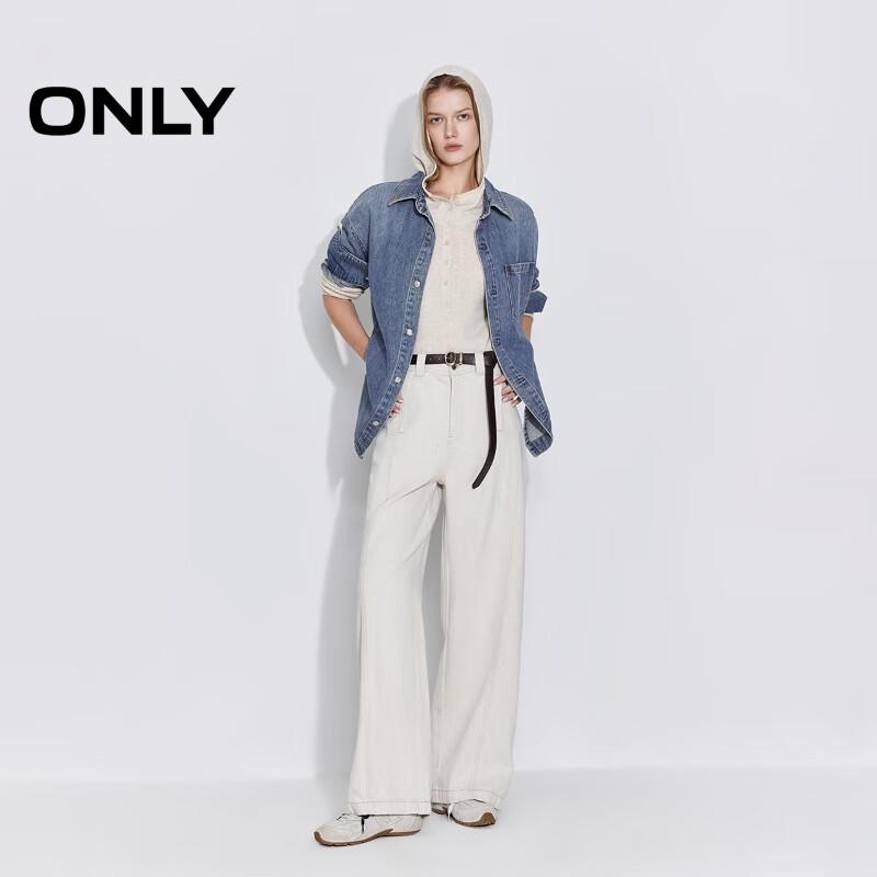 ONLY Women's Asymmetric Patch Pocket Denim Jacket