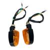 1 Pair Amber Blinker Bulb Universal Motorcycle Flasher LED Turn Signal Lamp Motorbike Indicator Light DC 12V