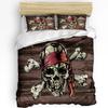 Tropical Arbor Pirate Ship Plank Duvet Cover 3pcs Bedding Set Home Textile Quilt Cover Pillowcases Bedroom Bedding Set No Sheet