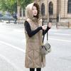 Casual Warm Sleeveless Vest Coat Long Down Cotton Jacket Solid Hooded Padded Parkas Vests Loose Female Korea Winter Waistcoat