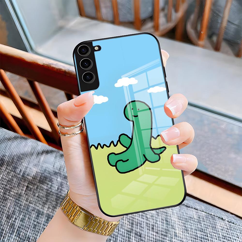 Мультяшный чехол Joguman Studio для телефона Samsung S26 S25 Plus S20 S20 Plus S22 Ultra S23 FE S21 Plus S21 Ultra Стеклянная крышка