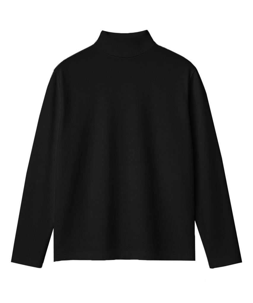 RANDOMOFF [Unisex] Réserve Over Fit Mock-Neck Tee [Black]