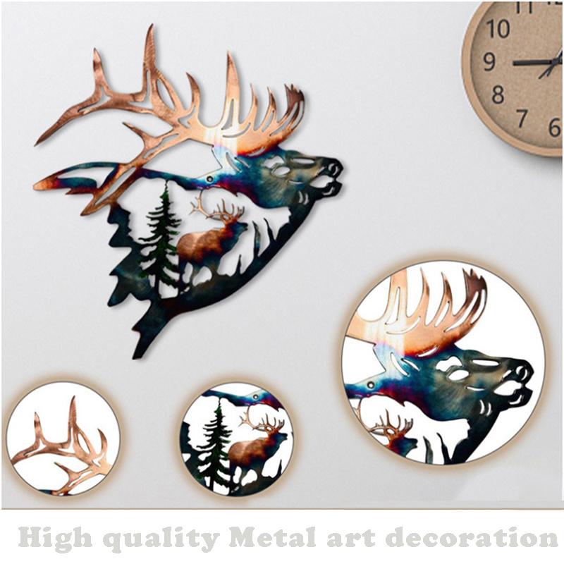 Outdoor Garden Decoration Cow Metal Art Animal Home Ornament Yard Iron Decor