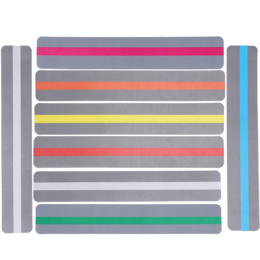 8 шт. полоски для чтения с направляющей подсветкой цветные накладки закладки пластиковый инструмент маленький
