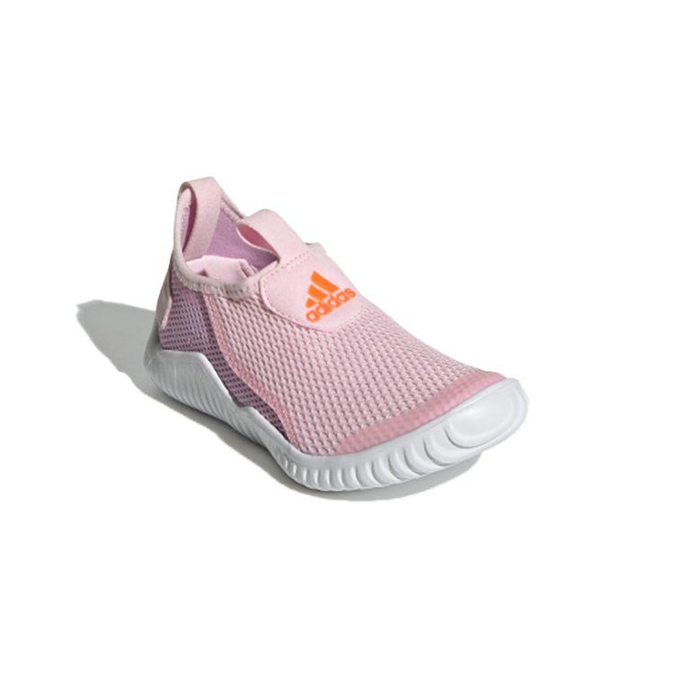 adidas Rapidazen S.Rdy C Нескользящие Прочные Полувысокие Детские Кроссовки для Бега Детские Кроссовки для Бега Розовые Белые FZ3955