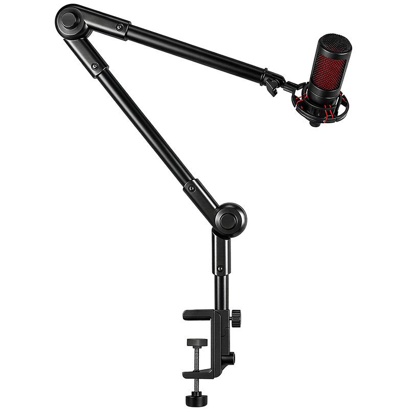 Metal Desktop Tablet & Phone Stand with Cantilever Arm for Streaming, Recording & Microphone Mount
