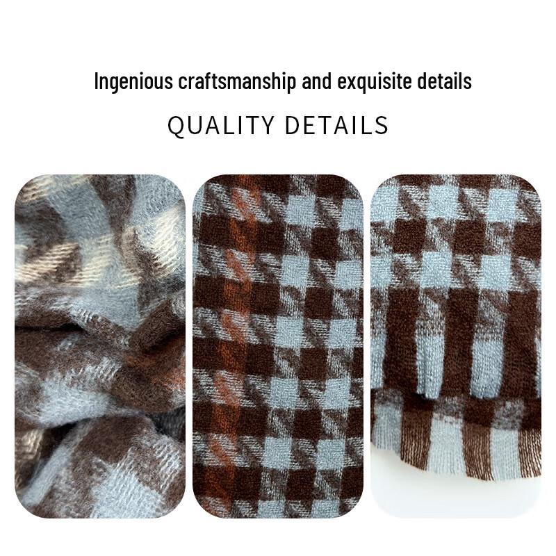 FitonTon Women's Plaid Winter Scarf and Shawl