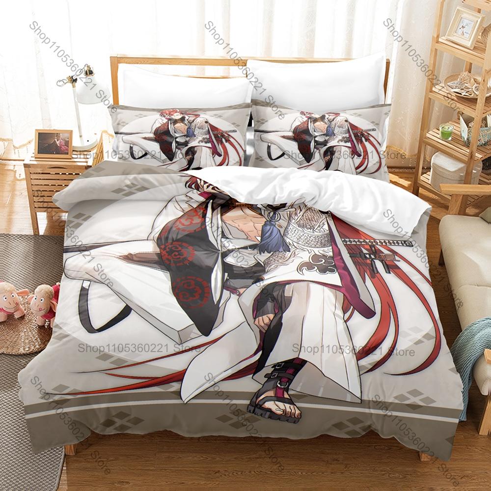 Anime Bedding Set 3Pcs Fate Grand Order Takasugi Shinsaku Stylish Design Bedroom Gift for FGO Lovers for Fans