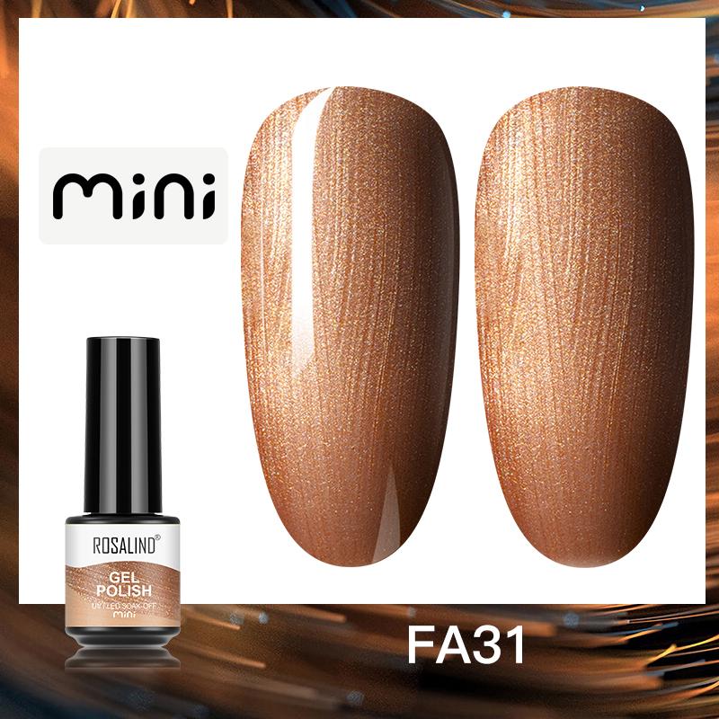 ROSALIND Красочный УФ-гель для ногтей, блестящий алмазный блестящий лак, гель-лак, замачиваемый УФ-коричневый гель для ногтей