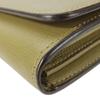 Used Furla Purse Leather Khaki Bifold Wallet