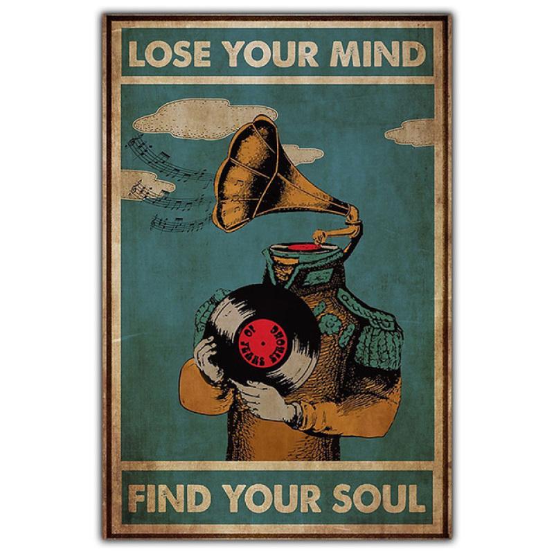 Винтажная абстрактная художественная фигура, холст, живопись, модный настенный художественный плакат, виниловая пластинка, музыкальная танцовщица, гостиная, домашний декор, фреска