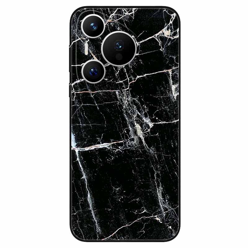 Чехол для Huawei Pura 70 / Pura70 Pro Мягкий Силикон Модный Мраморный Ударопрочный Чехол для Huawei Pura 70 Ultra P 70 Pro+ TPU Чехол