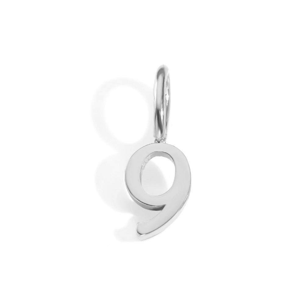 eManco Stainless Steel Number Charms Minimalist Style Numerical Elements Making DIY Necklaces Bracelets Jewelry