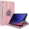 Protective Case - BOOLING - for Samsung Galaxy Tab S9 - Shockproof - 360° Rotating - Pink