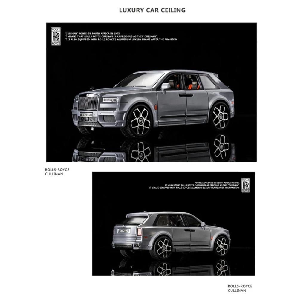 Большой размер 1/20 Rolls Royce SUV Cullinan Alloy Luxy Car Model Diecast Metal Toy Vehicles Car Model Sound and Light Children Gift