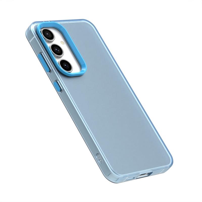 Модный противоударный тонкий чехол для телефона Samusng S25 Ultra S24 FE S23 Plus S22 S21 A36 A56 A16 A55 A35 A26 A25 защитный чехол для объектива тонкий матовый бампер