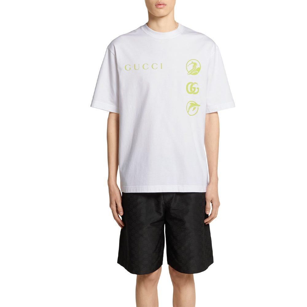 Gucci Футболка из трикотажа с принтом 798115-XJG76-9074