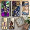 Чехол для телефона Yu-Gi-Oh для Samsung S 25,24,23,22,30,21,10,9,Ultra,Plus,Lite,FE,4,5 G Мягкий черный чехол