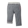 MIKI HOUSE Denim Pants, Long Pants, Hickory, Logo, Simple, Boys, Girls, Baby, Kids, Children's Clothing, 10-3205-490, 80cm, Navy X White