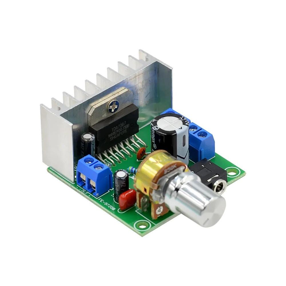 AC / DC 12V TDA7297 2x15W Цифровой аудио усилитель DIY Kit Двухканальный модуль