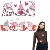 7 Gnomes Iron On Transfer New Design T-Shirt Jeans Stickers A-Level Washable Heat Transfer Patches Valentines Patch
