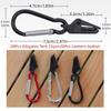 40Pcs Plastic Alligator Tent Clips Anti-Skid Awning Tarpaulin Clips  Outdoor Camping