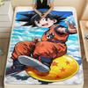 Фланелевое одеяло с принтом персонажей Dragon Ball, Высококачественное, Удобное для всех сезонов, Декор для дома, Тепло и уют, Идеально для рождественских подарков