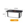 Stainless Steel Camping Lunch Box Sealed Microwave Suitable Leak-proof Large Capacity Refrigerator Freezer Storage Box