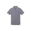 Casual Business Breathable Short Sleeve Polo Shirt Men Tops Deep-Sapphire-Blue A42B5-433