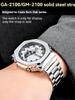 Ремешок для часов из нержавеющей стали для Casio G-SHOCK GBM-2100/GM-2100/GA-2100 Ga2110 Модифицированный восьмиугольный браслет Запасной ремешок 16 мм