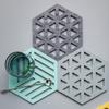 Silicone Tableware Insulation Mat Coaster Cup Hexagon Mats Pad
