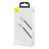 Кабель USB на Lightning Baseus Cafule, 2.4A, 0.25M (Черный)
