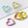 1pcs Metal Heart Spring Clasp Openable Love Shaped Carabiner DIY Backpack Bags Accessories