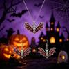 Spooky Spider Web Earrings Gothic Bat Halloween Accessory, Vintage Punk Necklace, Viking Jewelry for Style Dangle Drop Cosplay Party Fashionable Sets