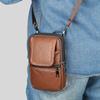 Men's Leather Phone Bag Men's Fanny Pack Wearing Belt Fanny Pack Men's Shoulder Crossbody Bag