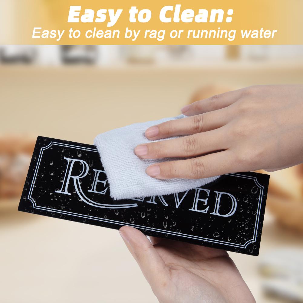 6 шт. акриловых табличек для стола, таблички для ресторана отеля, зарезервированные столики, напоминания для украшения свадьбы, дня рождения, вечеринки