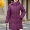 Plus Size XL-6XL Winter Long Parkas Female Outerwears Hooded Elegant New In Coats Loose Thick Warm Middle Age Lady Jackets