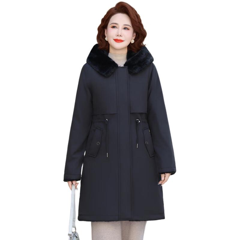 Женская двусторонняя утепленная парка зимнее пальто