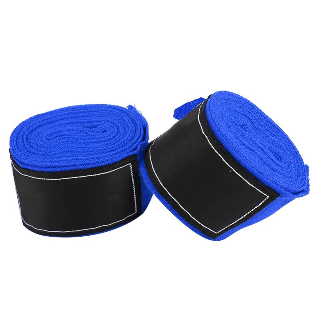 2pcs Stretch Fabric Boxing Hand Wraps Cotton Material Blue Boxing Hand Wraps Boxing Training
