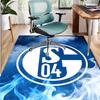 FC Schalke 04 Pattern Rug, Indoor/Outdoor Mat, for Picnic, Gameroom, Bedroom, Office, Living Room, Home Decor Carpet, Birthday Gift