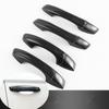 For Seat Ibiza 2018 Carbon Fiber Chrome Car Side Door Handle Cover Trim Sticker Styling Auto