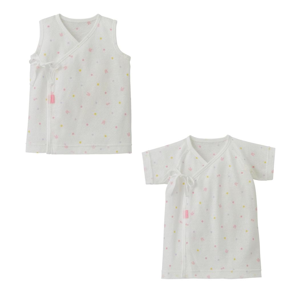 MIKI HOUSE HOT BISCUITS Комплект сетчатого нижнего белья для мальчиков и девочек, для младенцев/детей, розовый, 60 см, 74-9951-793