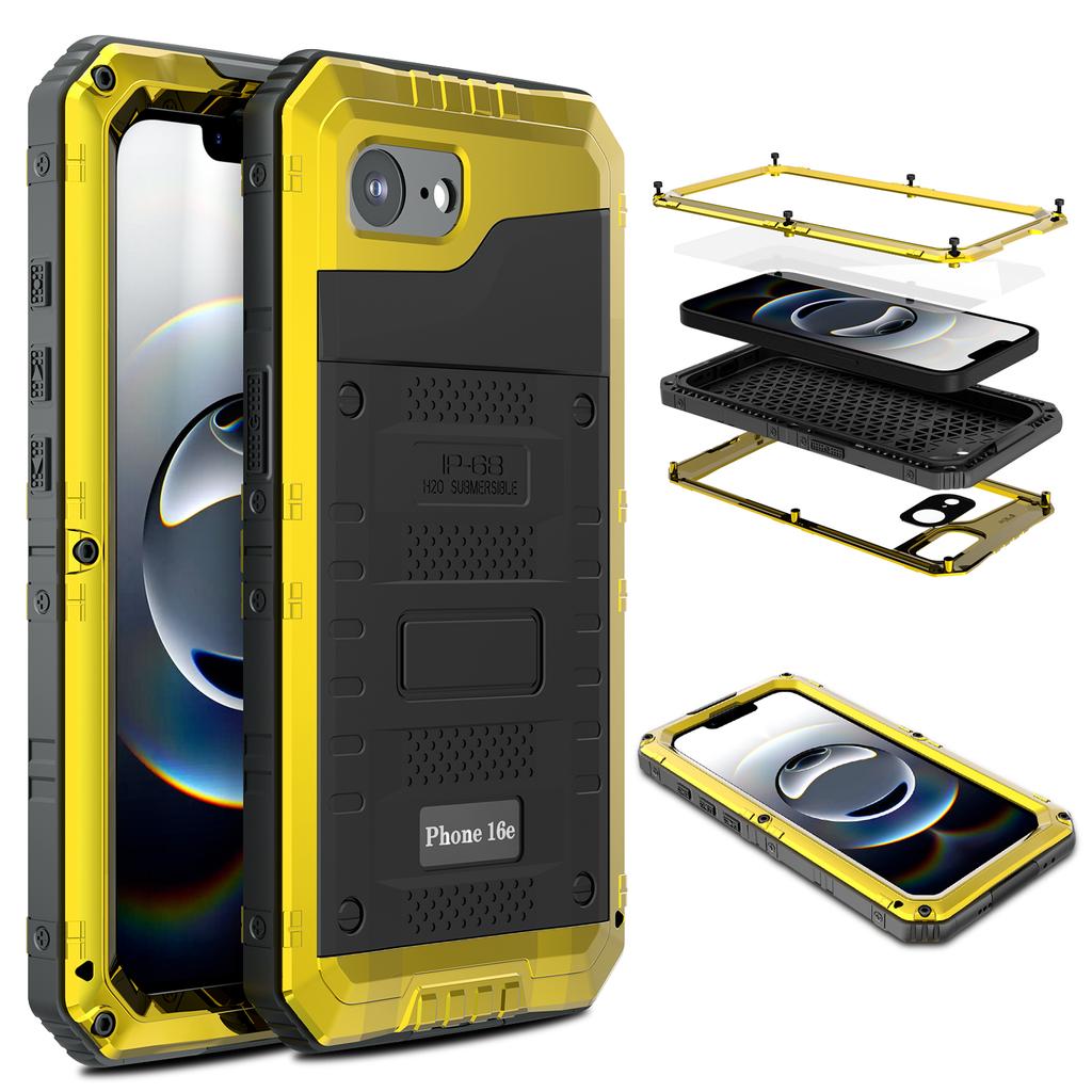 IP68 Waterproof Case For iPhone 16e 16 15 14 Plus 13 12 11 Pro Max XS XR 8 7 Heavy Duty Aluminum Metal Bumper Shockproof Cover